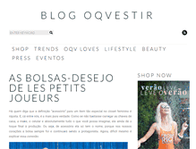 Tablet Screenshot of blog.oqvestir.com.br